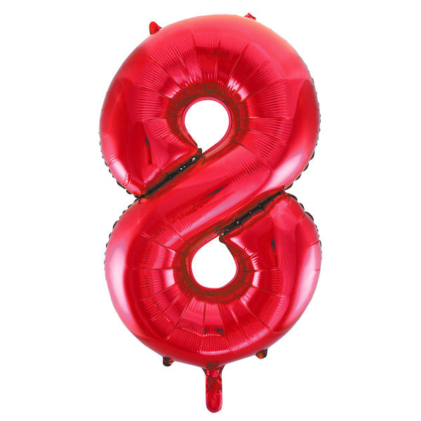 Unique Red Numbers 0-9