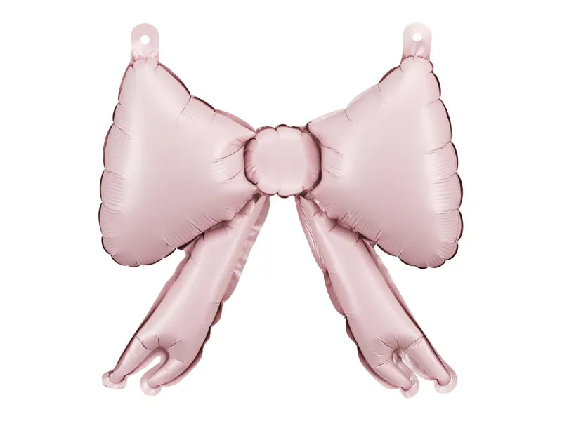 Party Deco Powder Pink Garland Foil Bows (5)