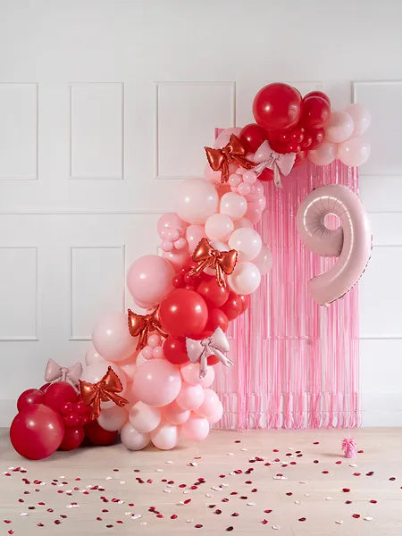 Party Deco Red Garland Foil Bows (5)