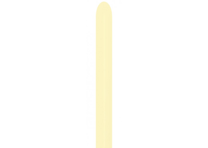 Sempertex Pastel Matte Yellow Modelling Balloons