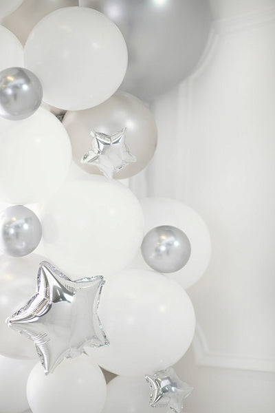 Party Deco Mini Silver Star Foil (25)