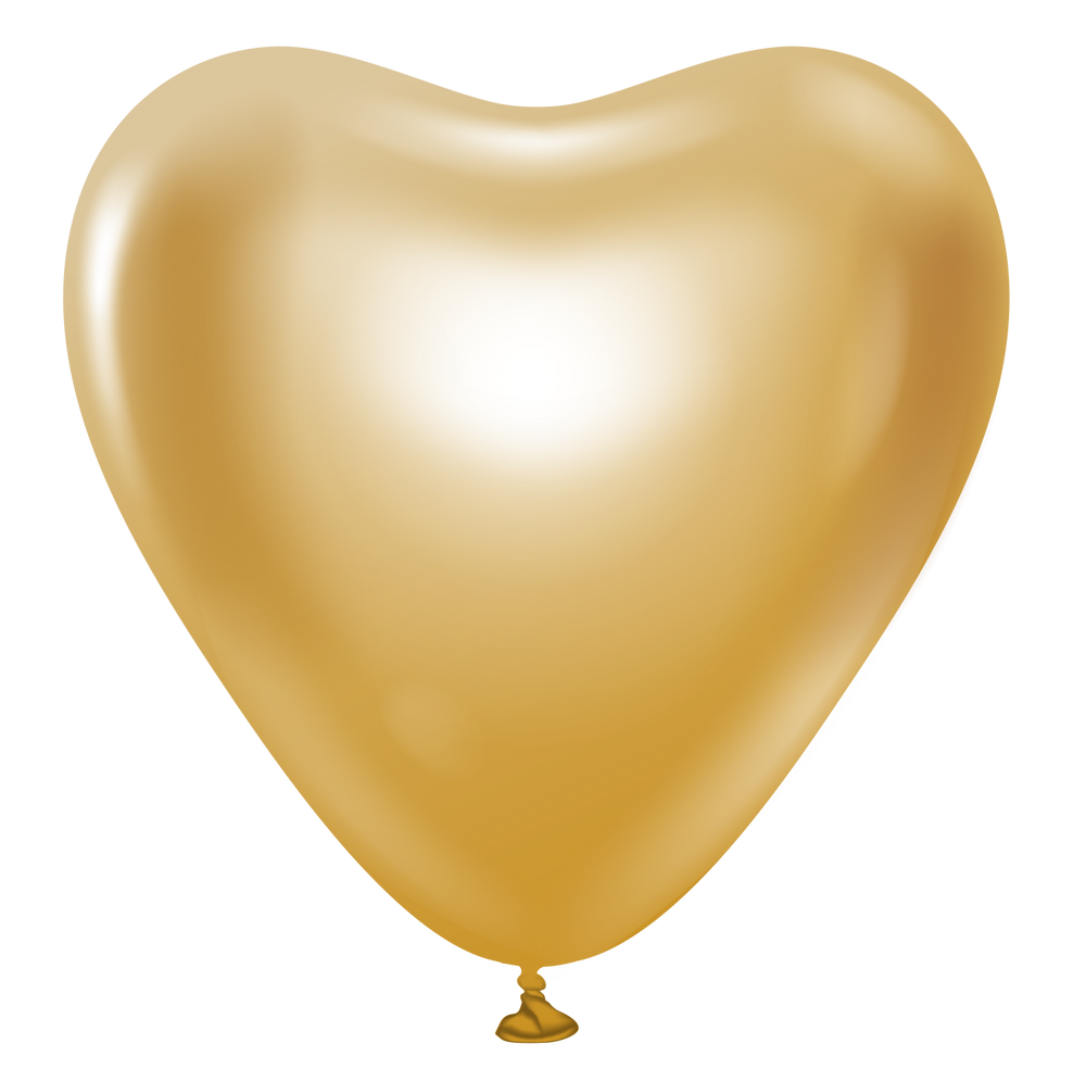 Kalisan Heart Mirror Chrome Gold