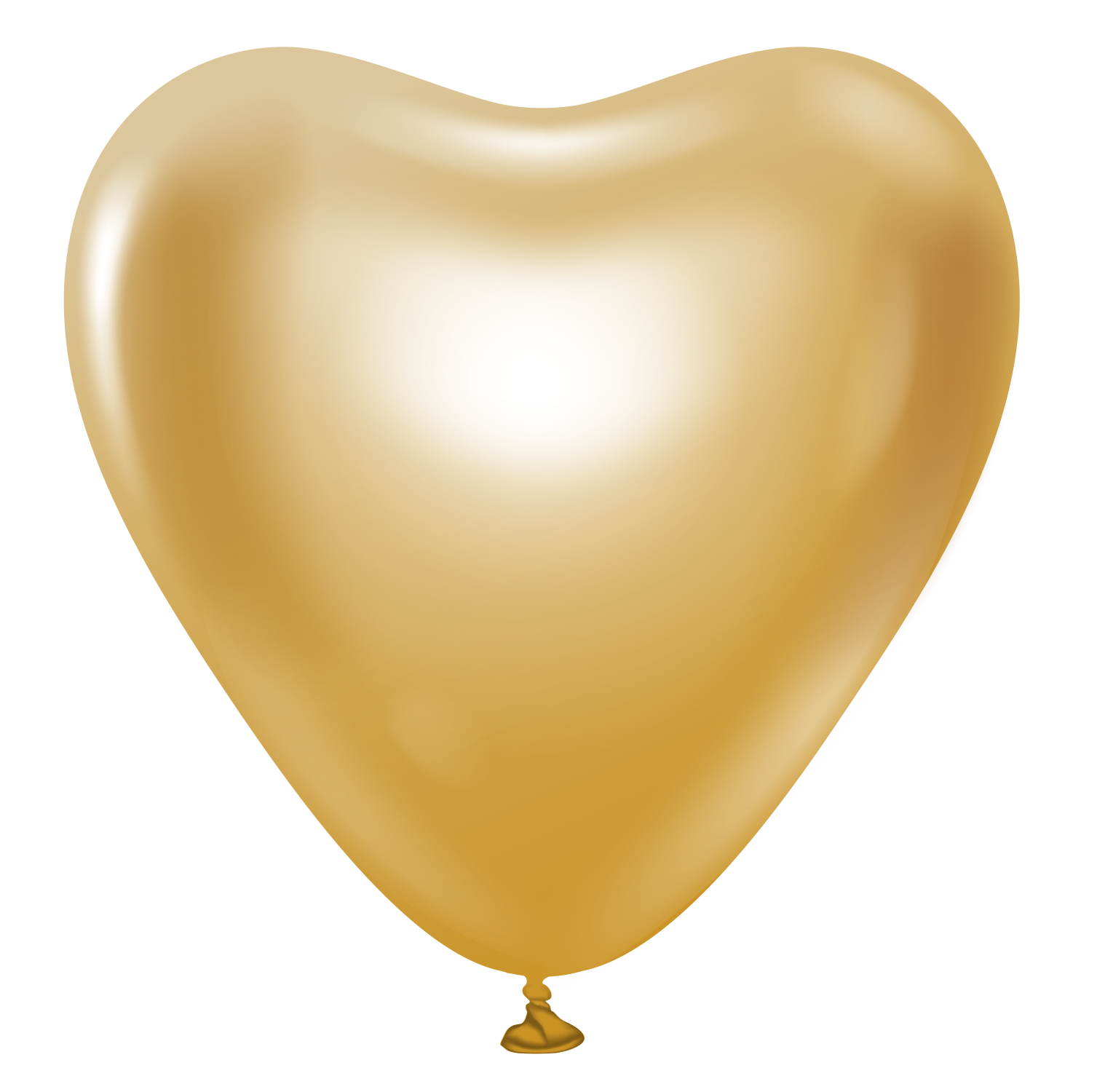 Kalisan Heart Mirror Chrome Gold