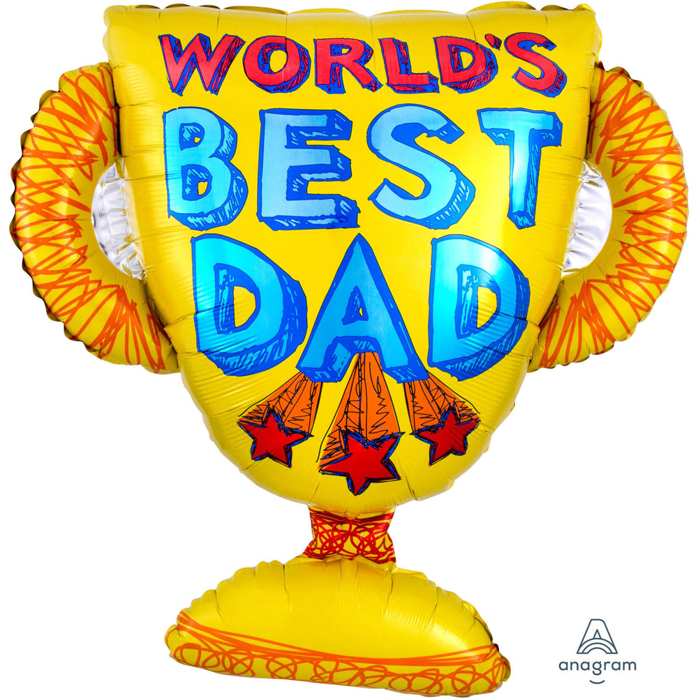 Anagram SuperShape Best Dad Trophy Foil