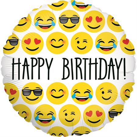 Grabo Emoji Birthday Foil