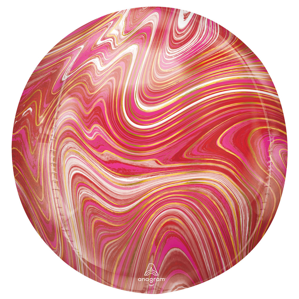 Anagram Red & Pink Marblez Orbz XL Foil