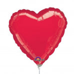 Anagram MiniShape Metallic Red Heart Foil