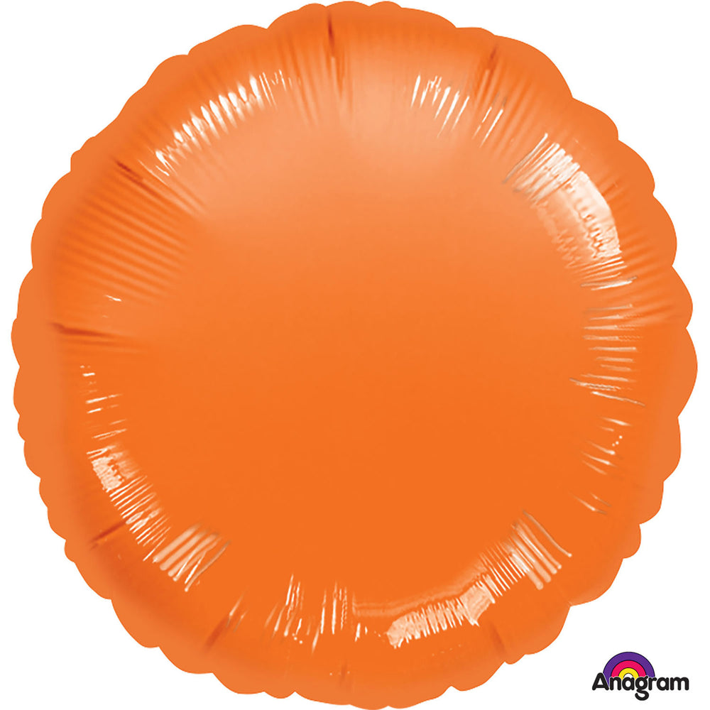 Anagram Metallic Orange Circle Standard Foil