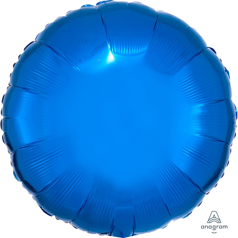 Anagram Metallic Blue Circle Standard Foil