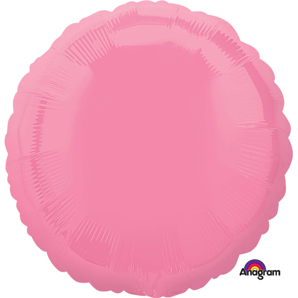 Anagram Bright Bubble Gum Pink Circle Standard Foil