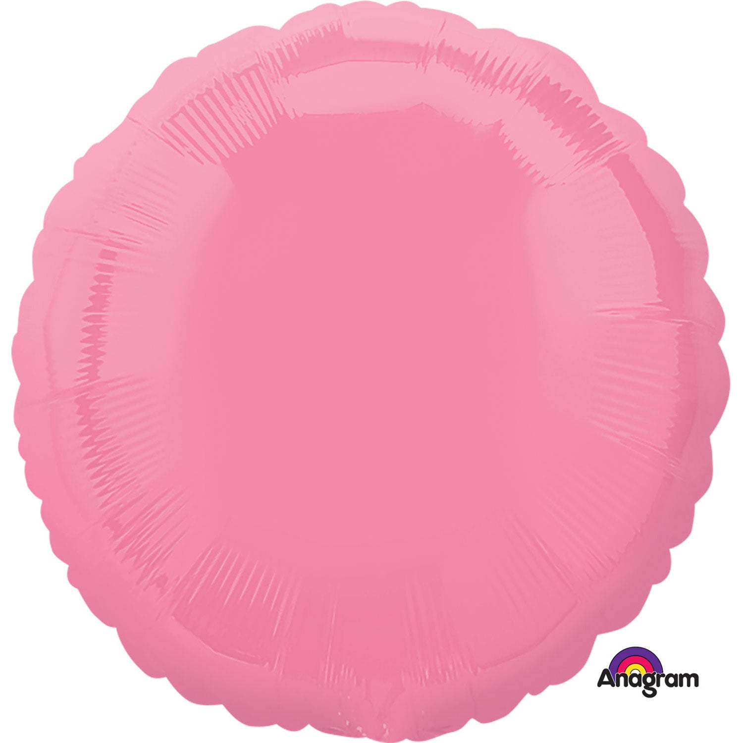 Anagram Bright Bubble Gum Pink Circle Standard Foil