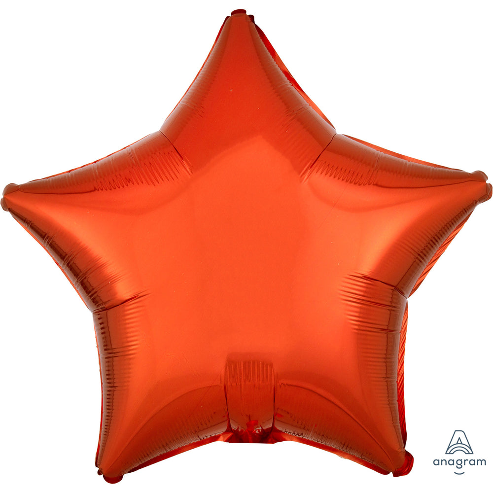 Anagram Metallic Orange Star Standard Foil