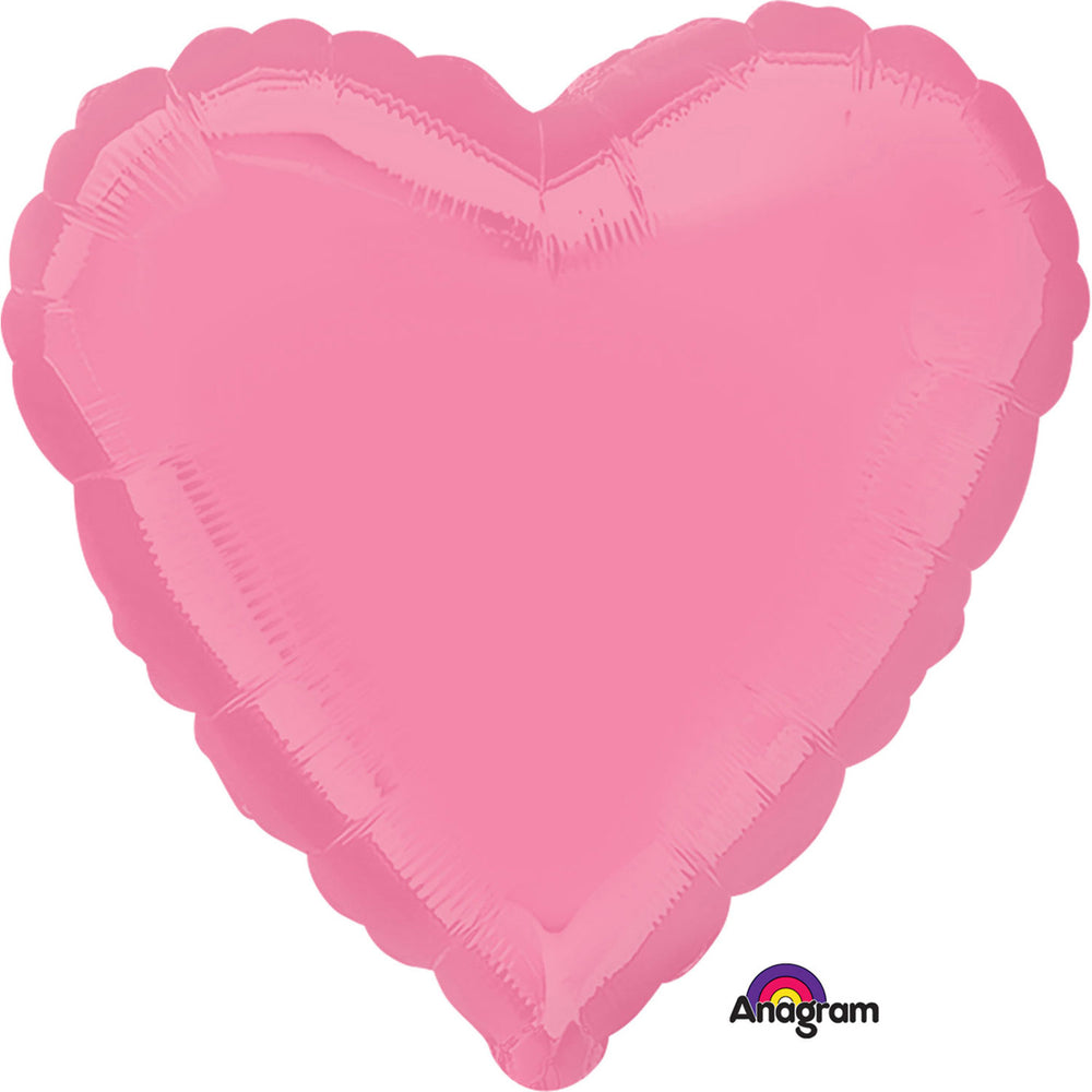 Anagram Bright Bubble Gum Pink Heart Standard Foil