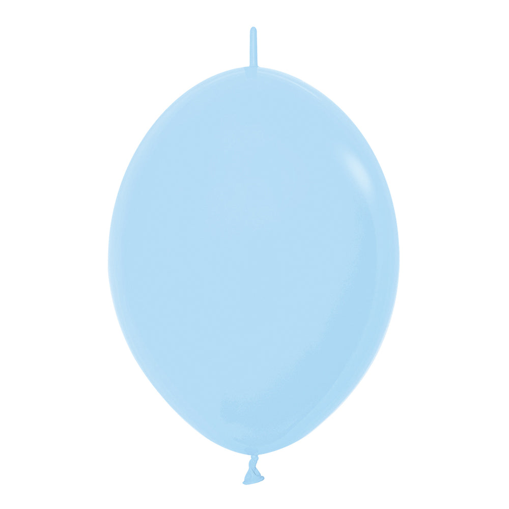 Sempertex Link-O-Loon Pastel Matte Blue Latex Balloons