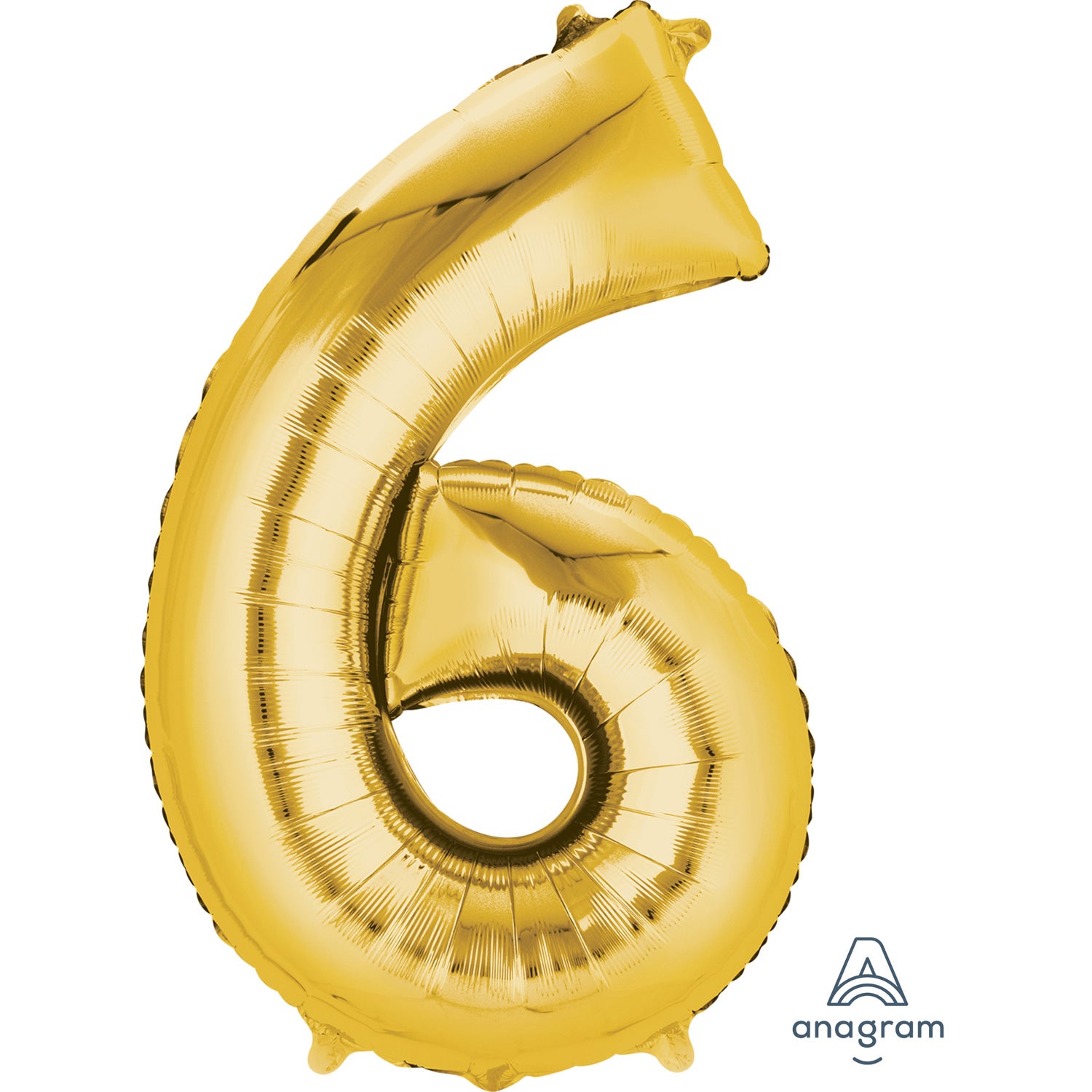 Anagram Minishape Anagram Gold Foil Numbers 6