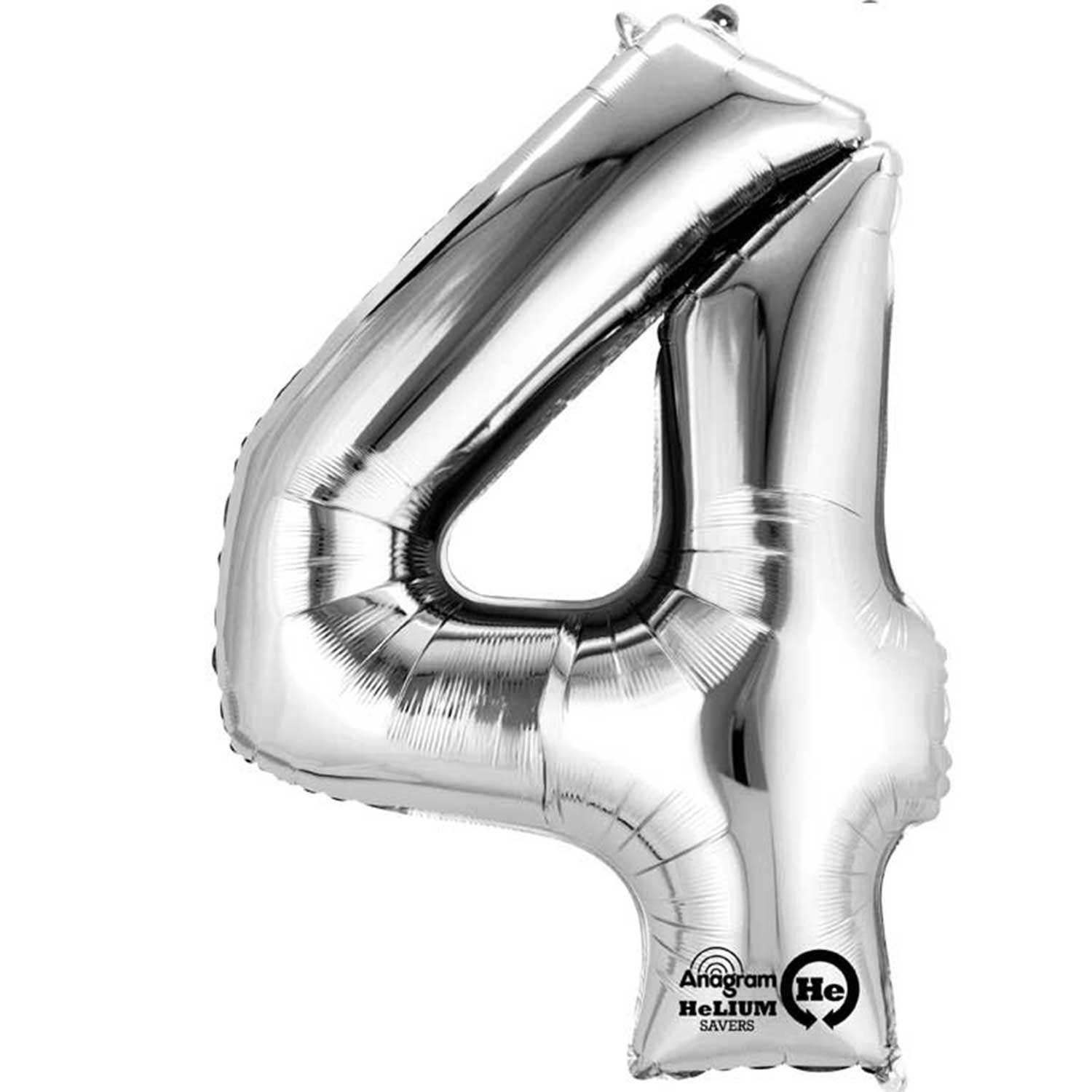 Anagram Minishape Anagram Silver Foil Numbers 4