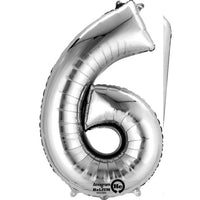 Anagram Minishape Anagram Silver Foil Numbers 6