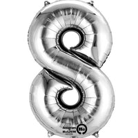 Anagram Minishape Anagram Silver Foil Numbers 8