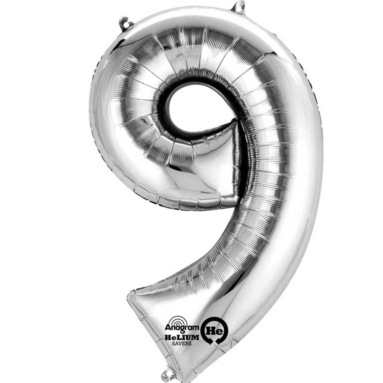 Anagram Minishape Anagram Silver Foil Numbers 9