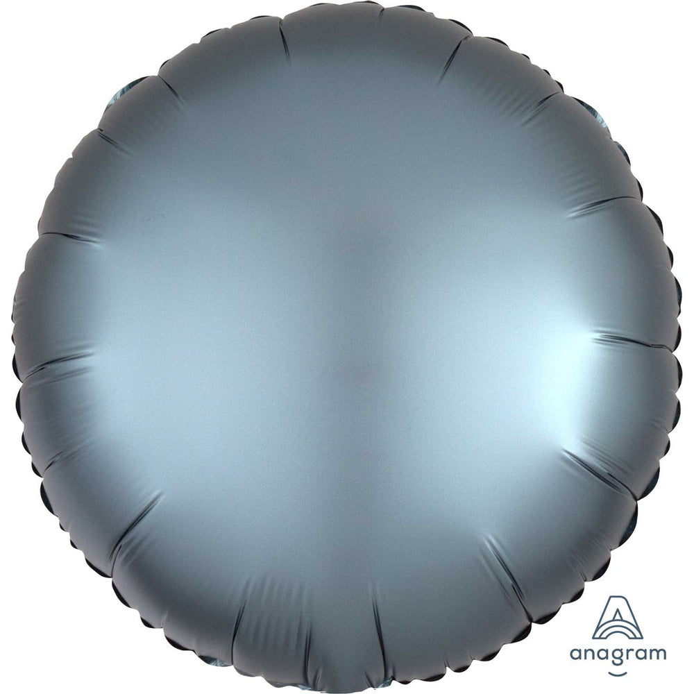 Anagram Steel Blue Circle Satin Luxe Standard HX Foil