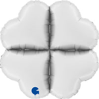 Grabo Balloon Base - Satin White heart