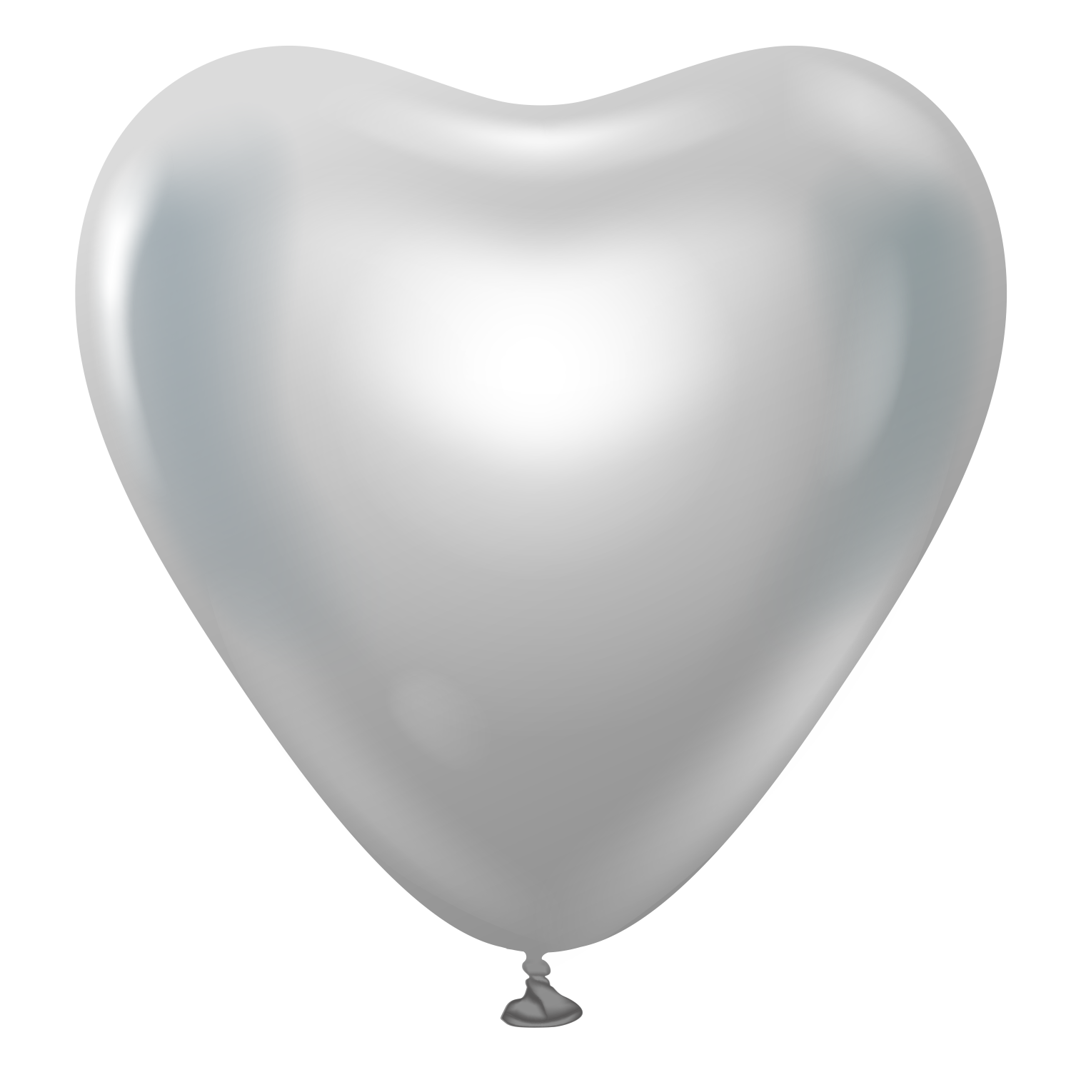 Kalisan Heart Mirror Chrome Silver