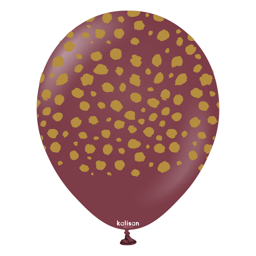 Kalisan Safari Cheetah - Standard Burgundy