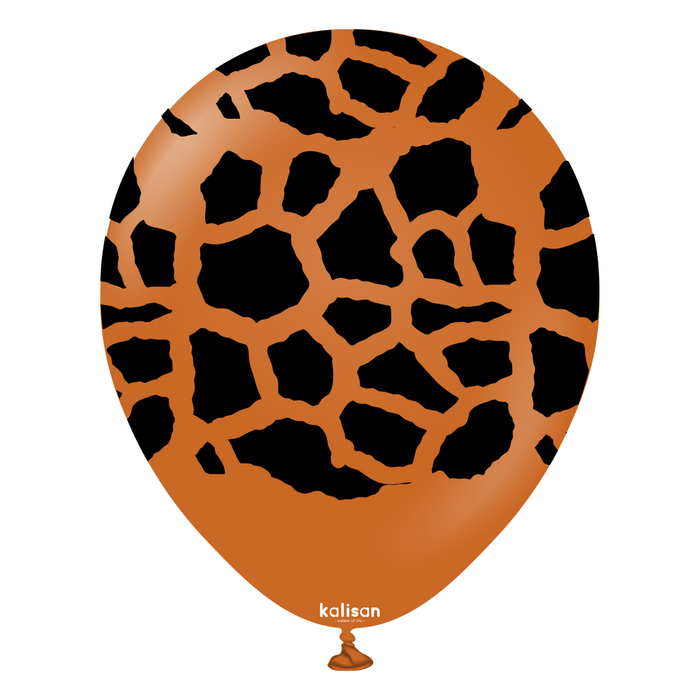 Kalisan Safari Giraffe - Retro Rust Orange