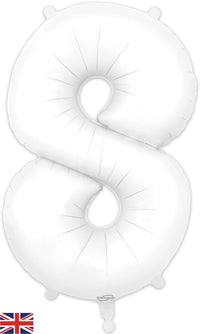 Oaktree Matte White Foil Numbers 8
