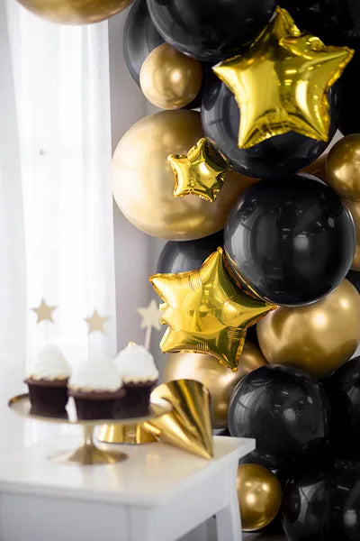 Party Deco Mini Gold Star Foils (25)_1