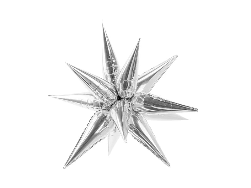 Party Deco Silver Starburst Foil