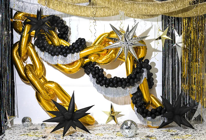 Party Deco Silver Starburst Foil_1