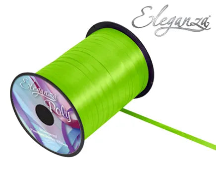 Eleganza Lime Green Ribbon Spool 500yds x 5mm